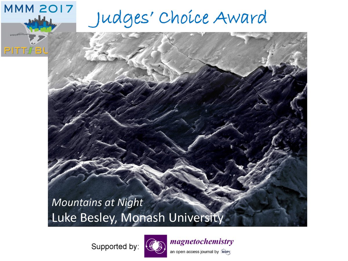 IEEEMagSoc's tweet photo. #MMM62 Big Congrats to our WINNER of Judge’s Choice Award for the Magnetism as Art Showcase. This artwork is named Mountains at Night, and the author is Luke Besley from the Monash University. More can be found at:
https://t.co/6YBJbFdfzw https://t.co/cFP35Yby3b
