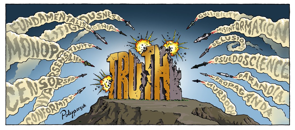 thinkthebook's tweet photo. Here's a 'post-truth' one drawn after thINK the skeptic cartoon book was published. You can still buy copies at https://t.co/IiVRI2aiPP  see preview gallery on the site. ENJOY! https://t.co/CkfIMxLWMg