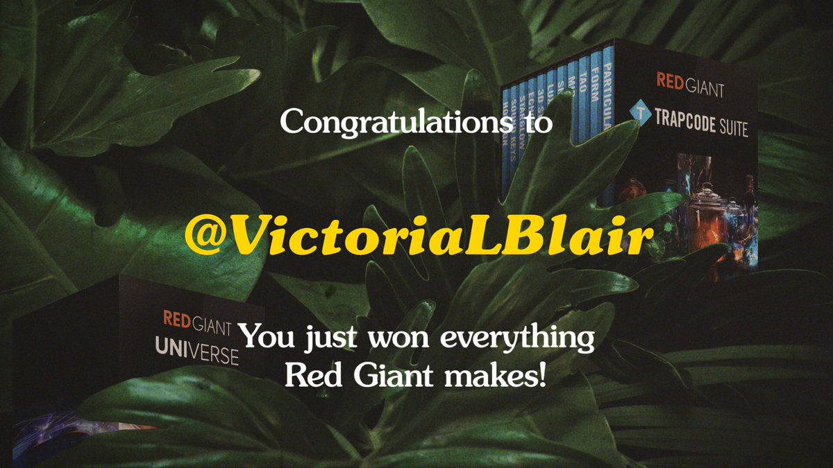 MaxonRedGiant tweet picture