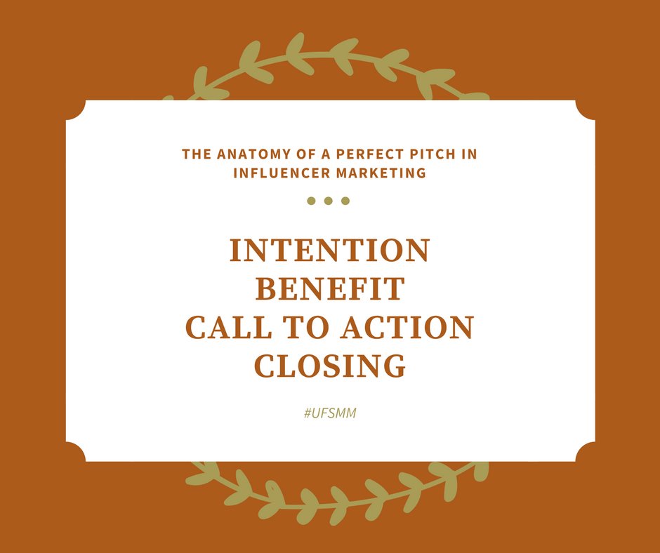 annaxjames96's tweet photo. The anatomy of a perfect pitch in influencer marketing: #UFSMM @UFSMM https://t.co/PEkyw0HFBf