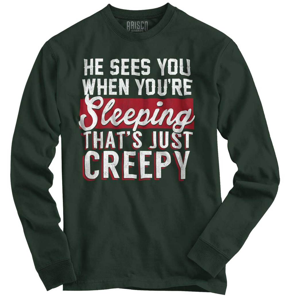 TrendTeeBrand's tweet photo. Dear Santa,
.
You're cool and all. I really like how you fly around handing out presents to us all, BUT don't watch me while I sleep
.
Sincerely, 
Nice List First-Timer https://t.co/Tf4GJRCzUa