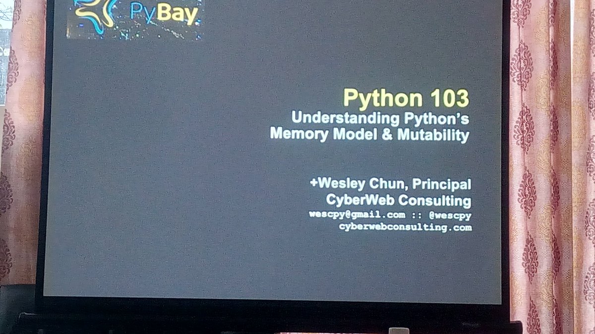 Jaysinhp's tweet image. This was the geekiest slide. Few has courage to unveiled the "interning". It was owner to hear you. Thanks @wescpy !
#Bangpypers #corepython #Bangalore #python