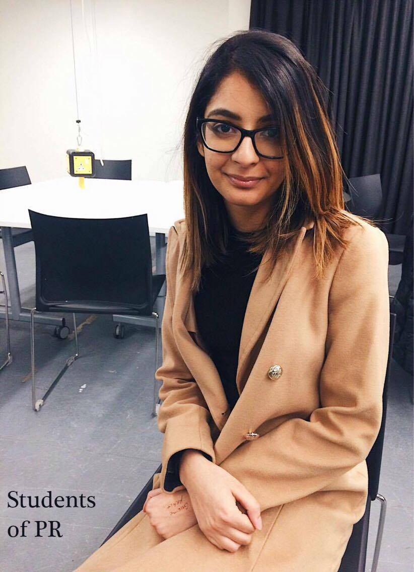 StudentsofPR's tweet image. " Being situated in London provides me with the connection and experience in PR and Advertising. There are many agencies available in Central London which allow me to apply for internships."
Fatima, Second Year PR and Advertising Student