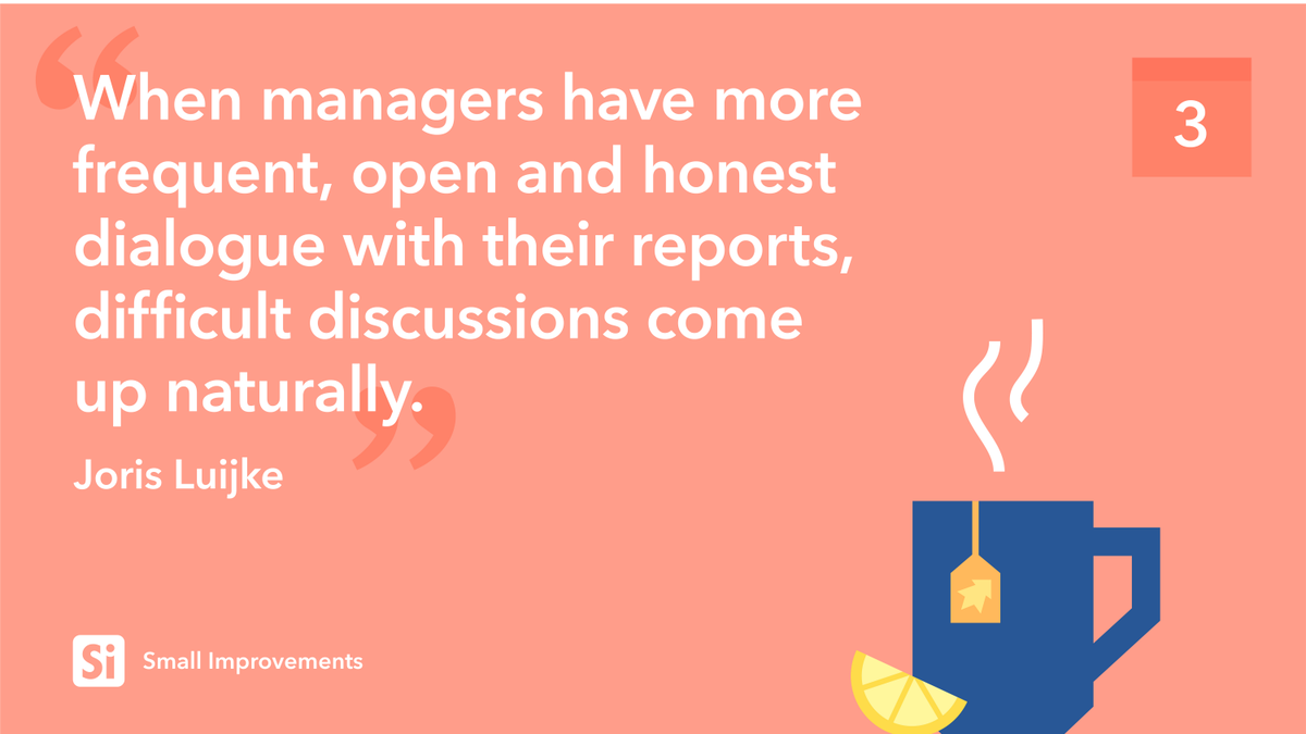 smallimprove's tweet photo. Day 3 of #InspiringDecember: How can you have difficult conversations, set expectations, bring the best out of people, and keep them motivated? "4 Manager Challenges and How to Overcome Them" https://t.co/oj7DPWbiR0 #ManagerTips @meJoris https://t.co/vkUL2X4Mty