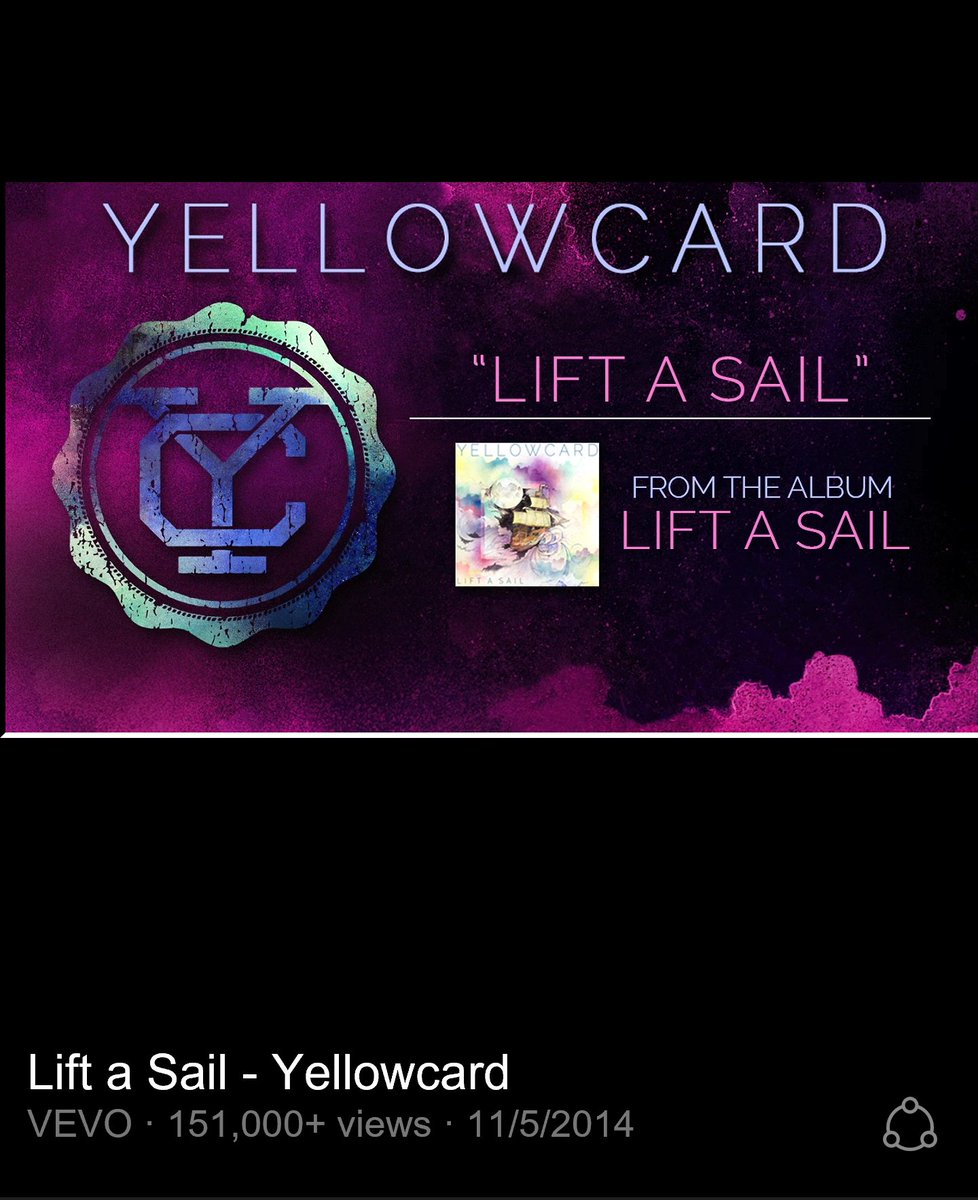 RMPotter's tweet photo. This whole album has been on repeat all day for me. Thanks @Yellowcard for being there when life is messed up. #liftasail #imissyou https://t.co/bUDaNE1MjO
