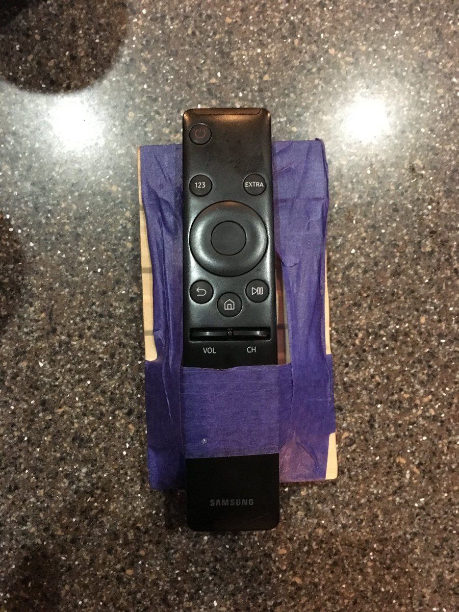 Krouse’s way of not loosing a remote.