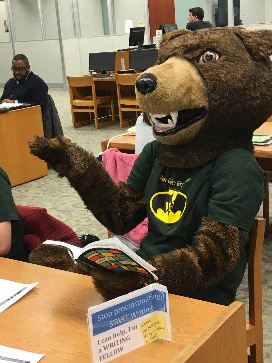 DrewU_WF's tweet photo. @DrewUniversity Day of Writing, Dec. 2017– we have the most famous (&amp; helpful) Writing Fellows. Join us in @DrewULibrary #IntlWritein17 https://t.co/hueac0eHE2