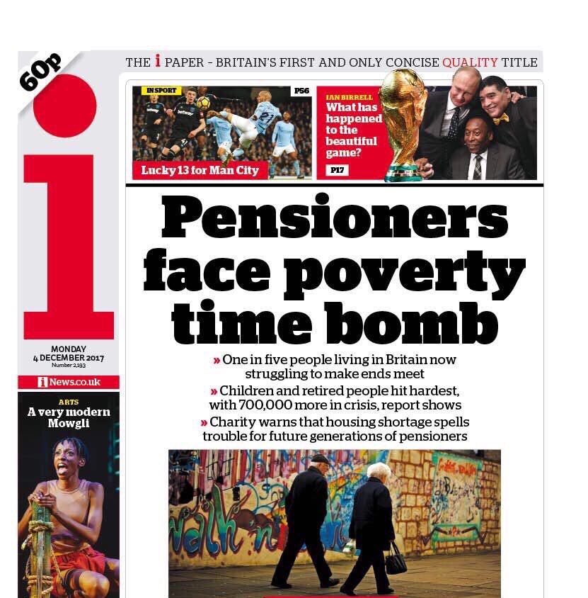 jeremycorbyn's tweet image. Tory austerity has caused untold suffering and pushed hundreds of thousands more pensioners and children into poverty. 

Labour will put a stop to this national scandal and govern for the many, not the few.