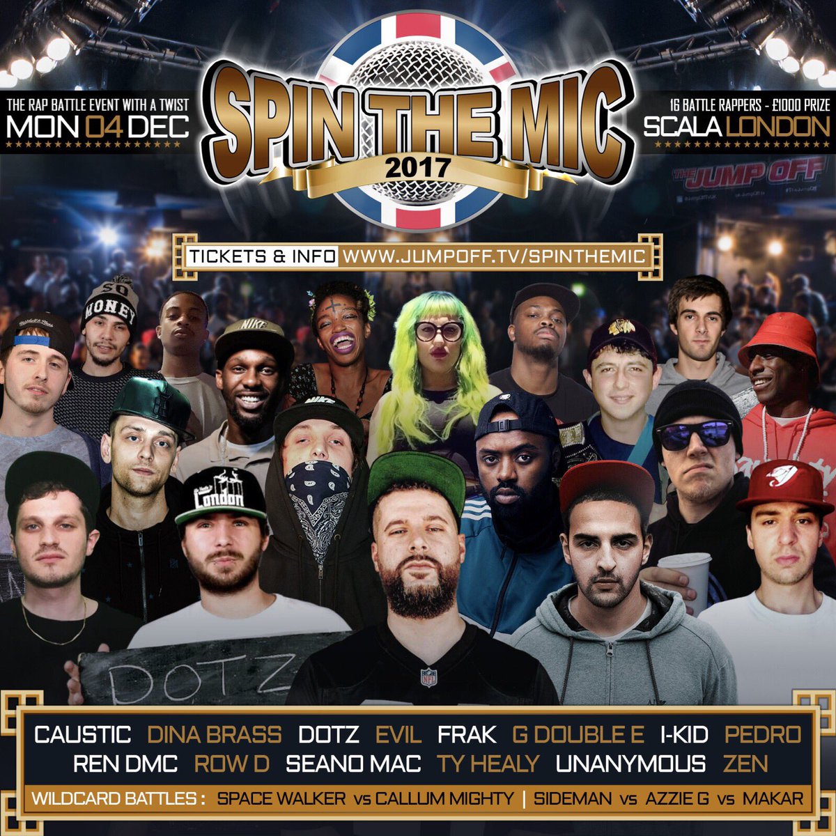#SpinTheMic tomorrow 8pm Scala, London