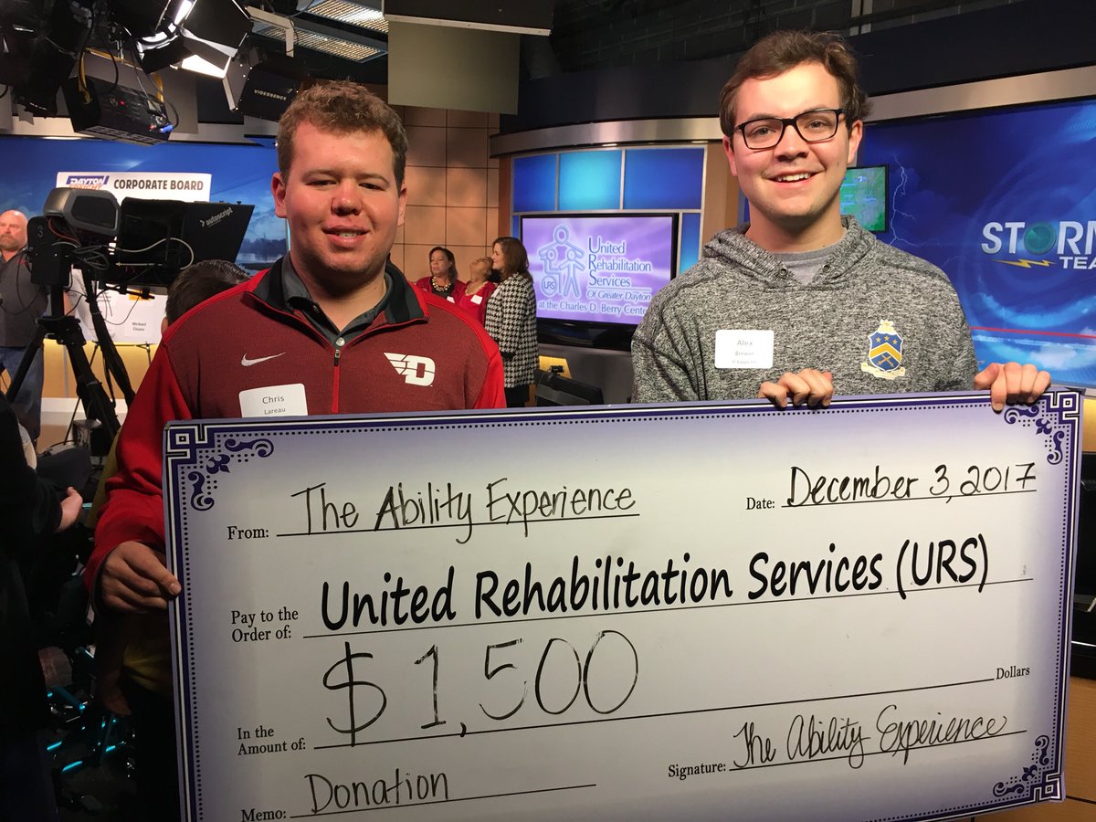 We would like to thank <a href="/WDTN/">WDTN</a> for having us on the air today to talk about our work with  <a href="/ursdayton/">UnitedRehabServices</a>. We hope the donations from <a href="/AbilityEXP/">The Ability Experience</a> will make an impact! #UDgivesback
