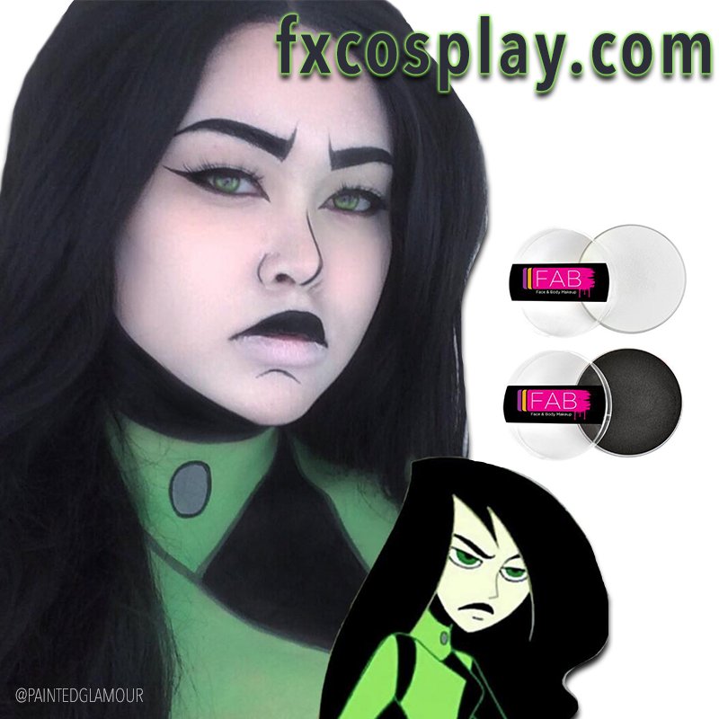 fxcosplay_'s tweet photo. Anything is possible with the right makeup! Check out FAB face &amp; body paint at https://t.co/euppsoavlM for kick-ass coverage- Kim Possible makeup by 🌜Jada Desiree🌛 #cosplaymakeup https://t.co/VFJJc97s6d