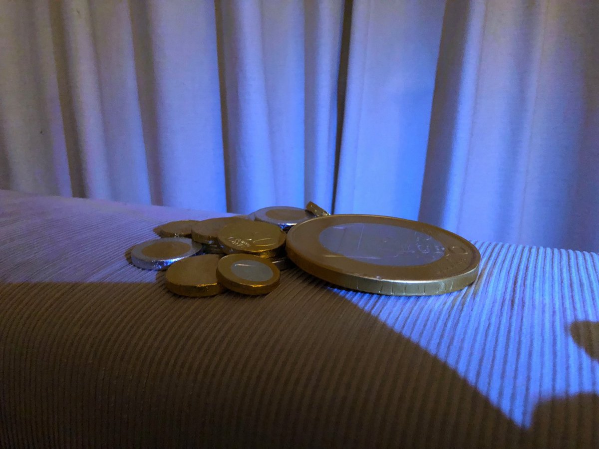 dlinden's tweet photo. My Sinterklaas present for this year: the Chococoin. No shilling needed, difficult to hoddle though. https://t.co/869n2yu4sF