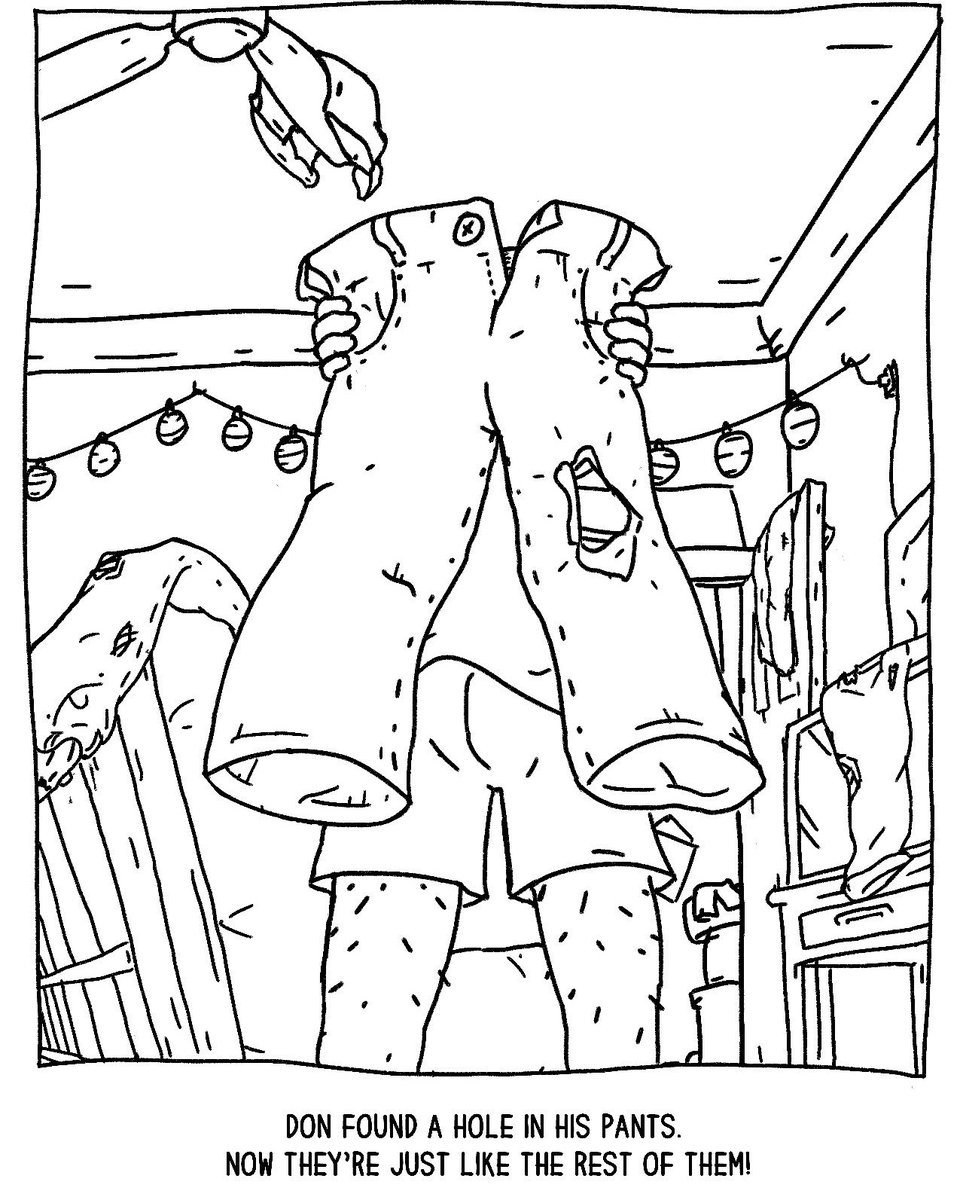 Who wants a colouring book, rich in fiber, never worn, full of laughs? They'll come out...eventually...promise.