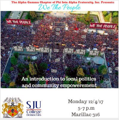 sjudems's tweet photo. Join us at our event tomorrow discussing how to get involved in local politics! https://t.co/fxYDSLMvb7