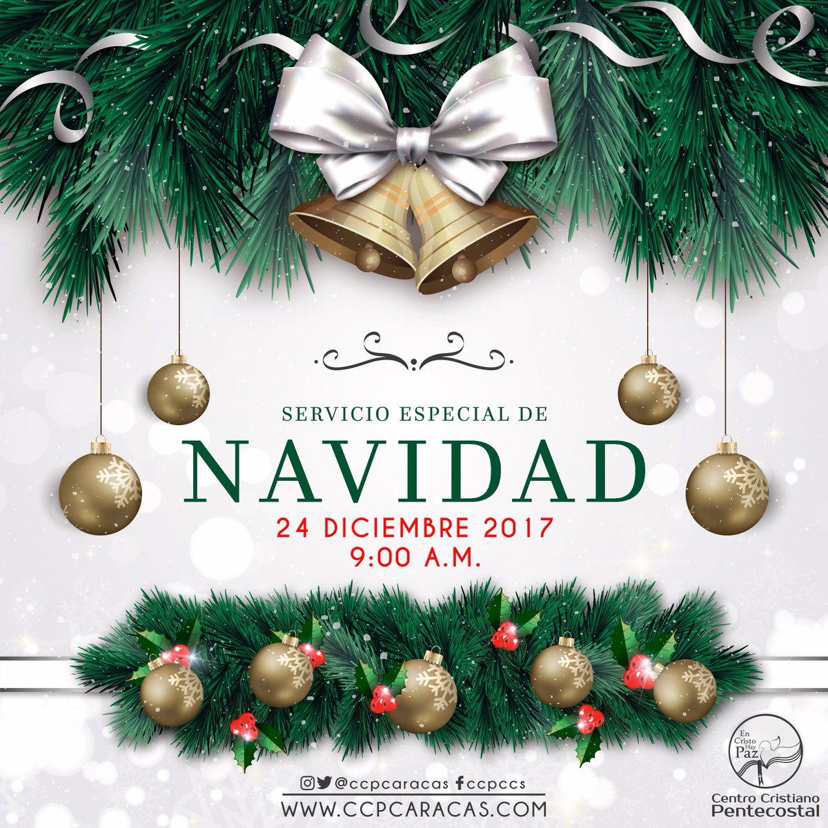 ccpcaracas's tweet photo. Ven y disfruta de un tiempo agradable en la presencia del Señor en nuestro gran #EspecialDeNavidad2017 #NavidadCCP Dios te bendiga. ¡Te esperamos! https://t.co/iHSIuIN1U8