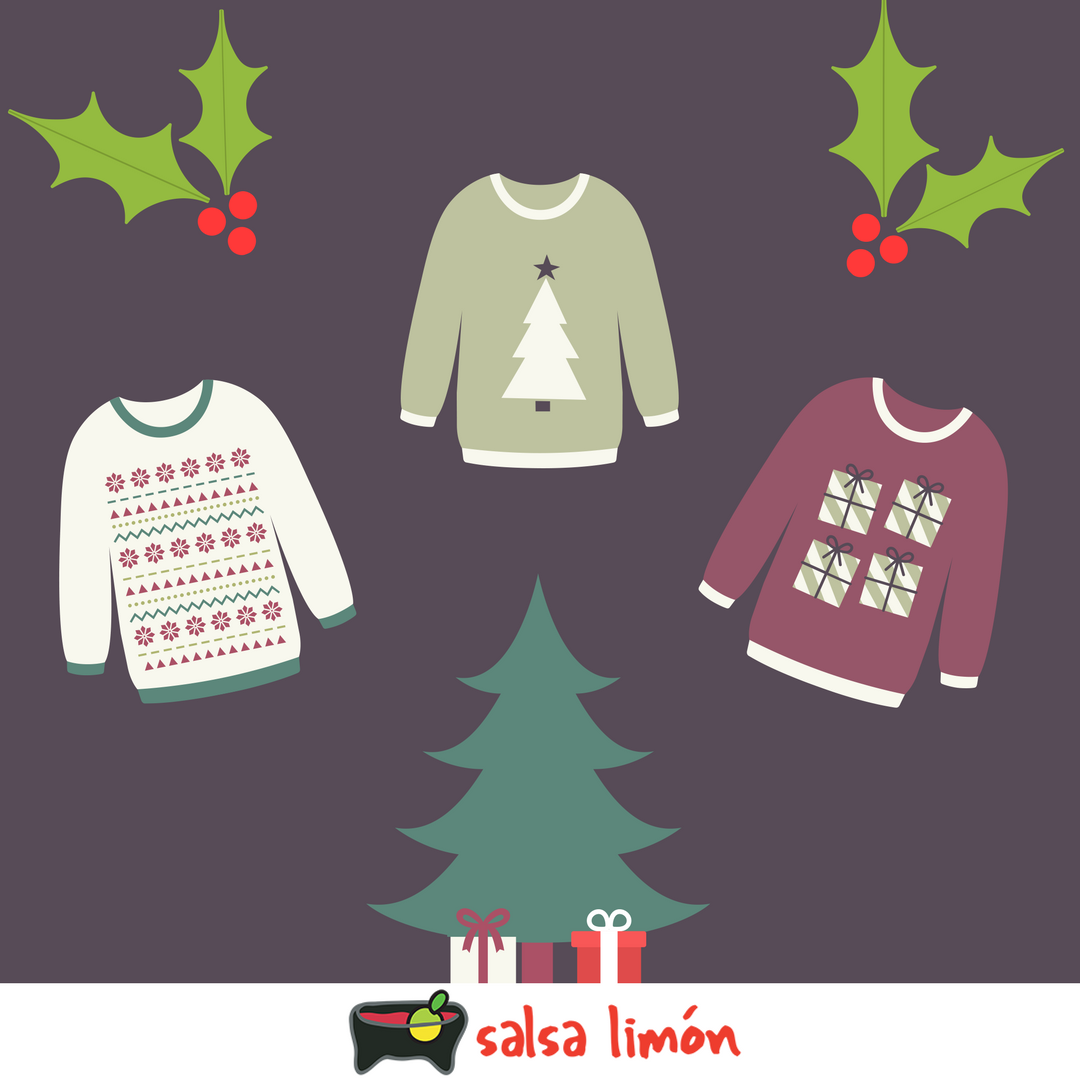 Salsa_Limon's tweet photo. December is here already. Well, it's that time of the year to put on the coolest and ugliest sweater you have in your closet. Keep your eyes on our social media this week. We have a surprise for y'all. HEADS UP! Find your sweater asap. #FortWorth #Dallas #Tacos #Texas #Salsalimón https://t.co/s1Xlr3zm20
