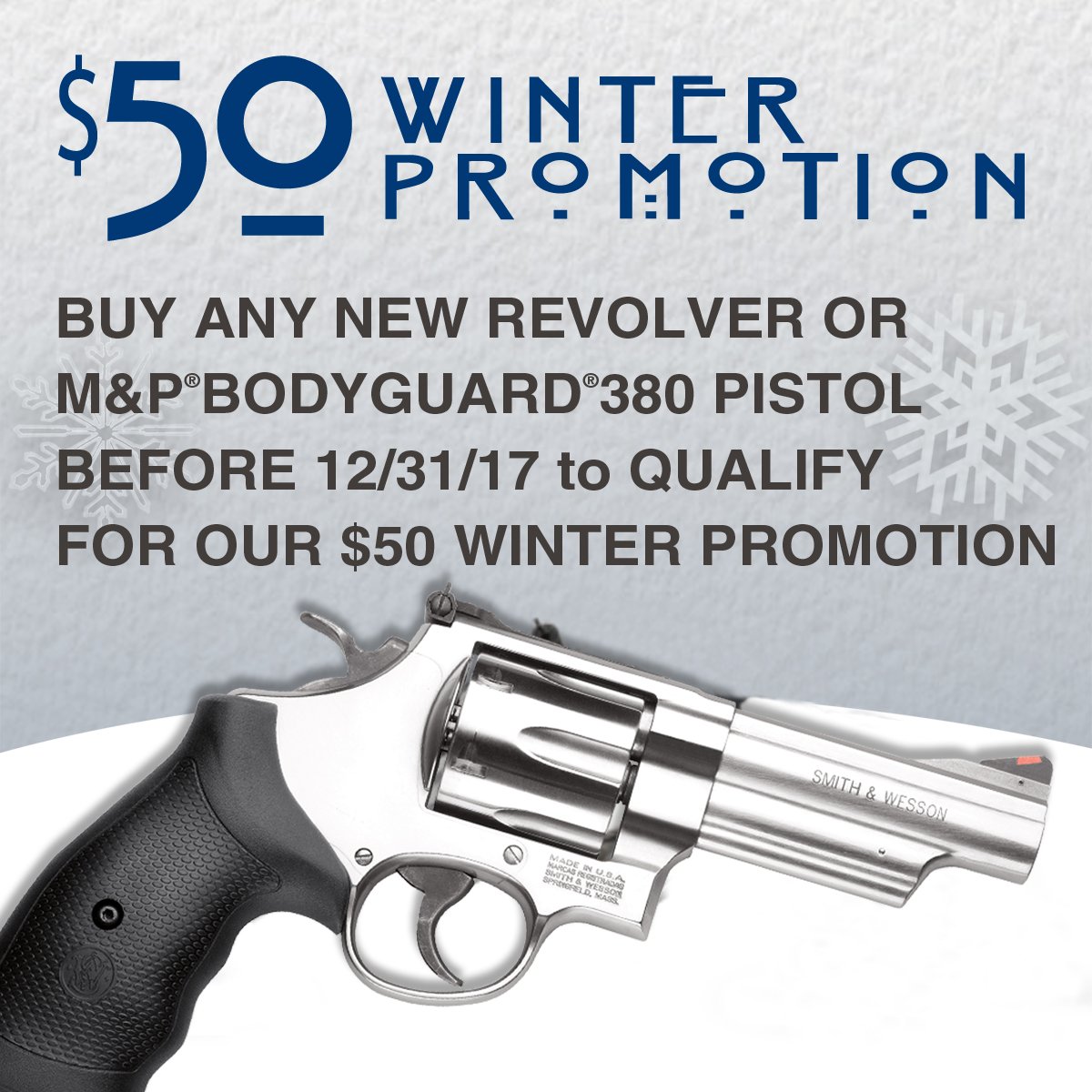 Smith Wesson Inc Good News For Our Revolver Lovers Purchase Any New M Amp P Bodyguard 380 Pistol Or Any New Smith Amp Wesson Revolver And Receive A 50 Smith Amp