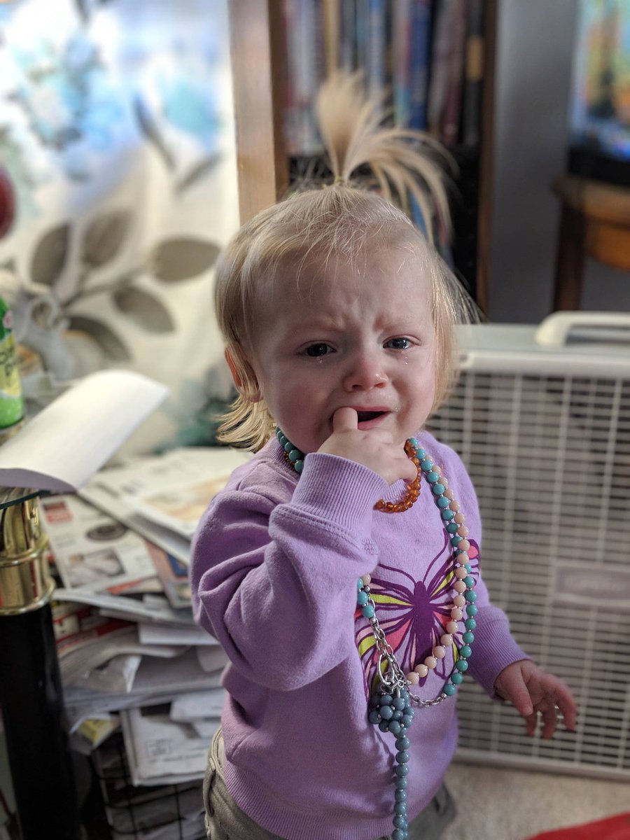 TheIndyWilsons's tweet photo. She's mad because I stopped her from eating a glue stick... https://t.co/5Jpvok0L46