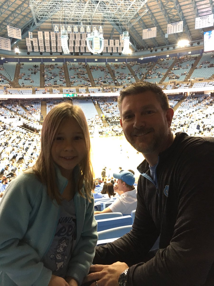 CassidyW73's tweet photo. Avery’s 1st Tar Heel game! #GoHeels https://t.co/oebfDqztnu