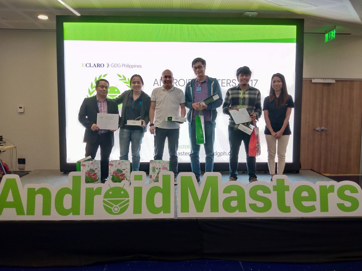 MichieRiffic's tweet photo. Congrats TeamDecypher & TimePressure for winning #AndroidMasters Thx @gdgphilippines @EclaroPh for inviting me to judge the Social Good Apps https://t.co/O8wkz46DSH