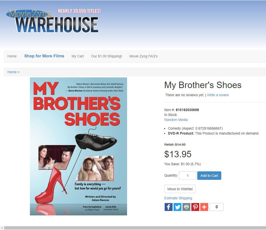 Brothers_Shoes's tweet photo. Now out on DVD!! Get your copy now for the holidays!!!
#MyBrothersShoes @Brothers_Shoes https://t.co/2pPSXUtPPK