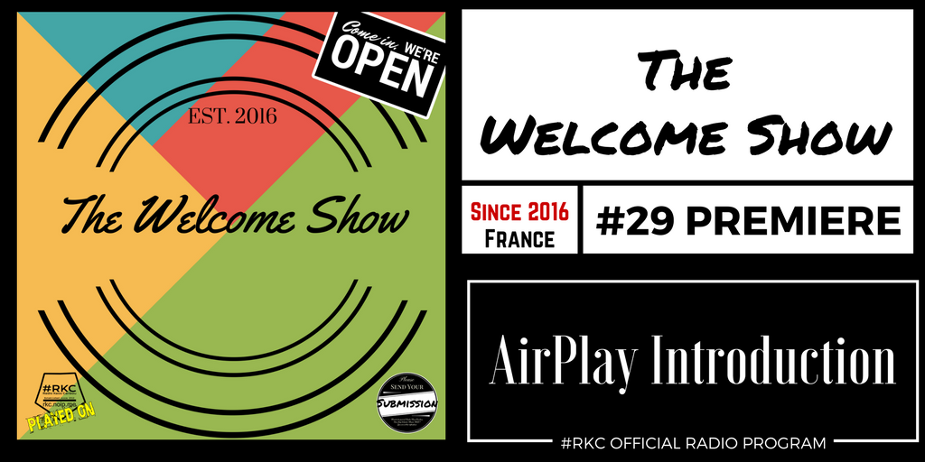 RadioKC's tweet photo. TODAY

10PM UK⚪5PM ET⚪2PM PT

#TheWelcomeShow #29 PREMIERE

AirPlay Introduction Music Show

📻 #RKC featuring

@TwinJackal | @LoSox | Hooligan x Christy Dignam | @beatasticband | @TemenikElectric | @escapetowhat | Elstow | @TheSunDogs1 | @TRAEDONYA | @OmmmVocal

.../... https://t.co/4CsFtmXu30