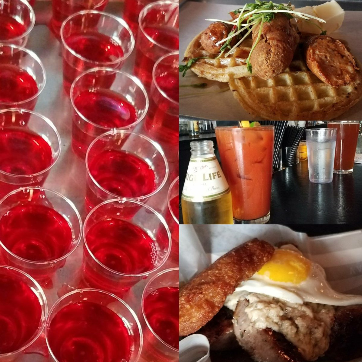 preppiecurler's tweet image. #BEINGSOMEBODY @VANGUARDMKE #packersunday #brunch #bloodies #chickenandwaffles #Bayview #Milwaukee 💯