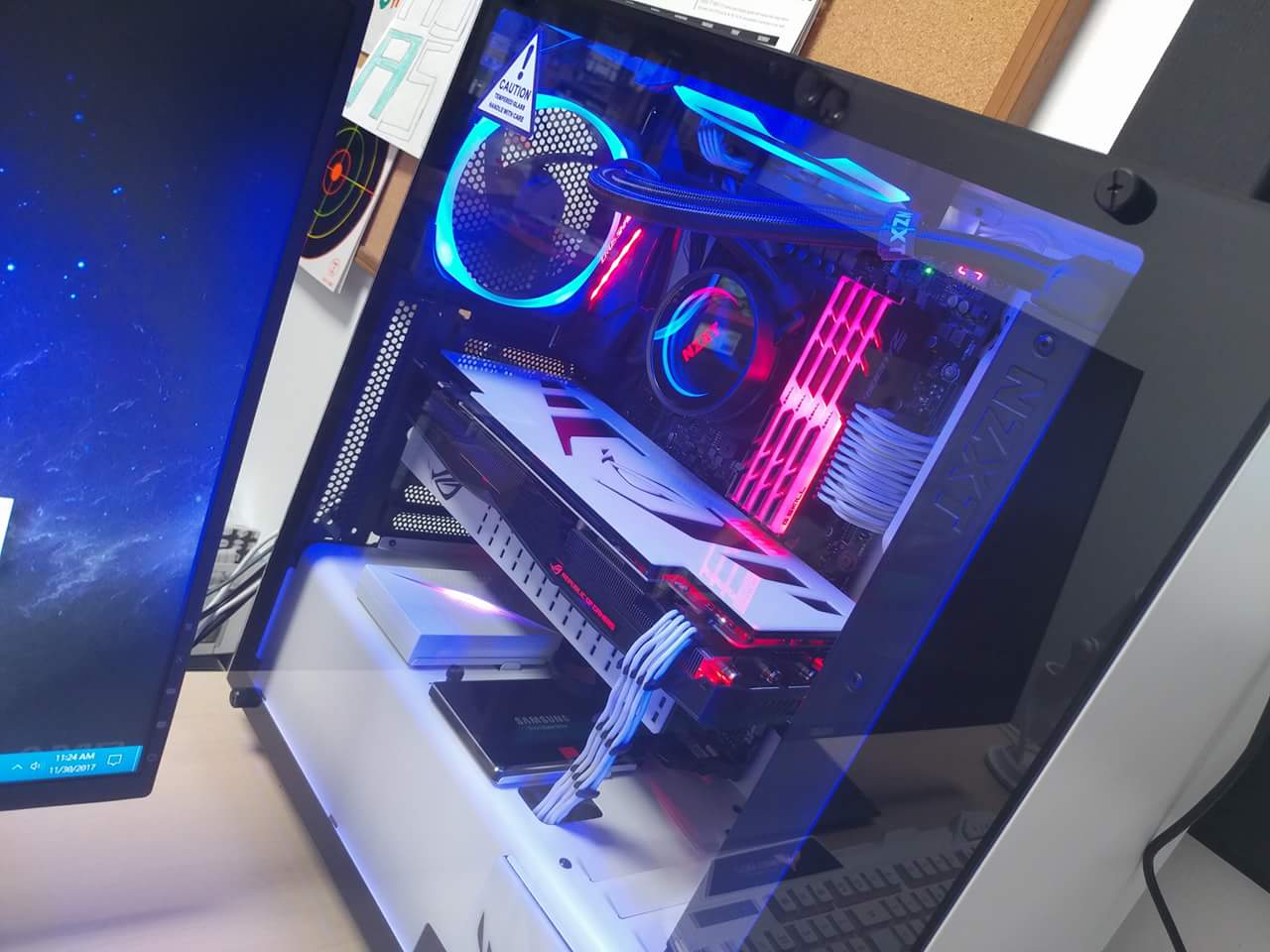 V1 Tech on Twitter: "Beautiful @NZXT S340 Elite build by Nick Santiago  featuring custom backplate, gpu support bracket, and SSD covers from our  shop! Today is the last day of our Cyber