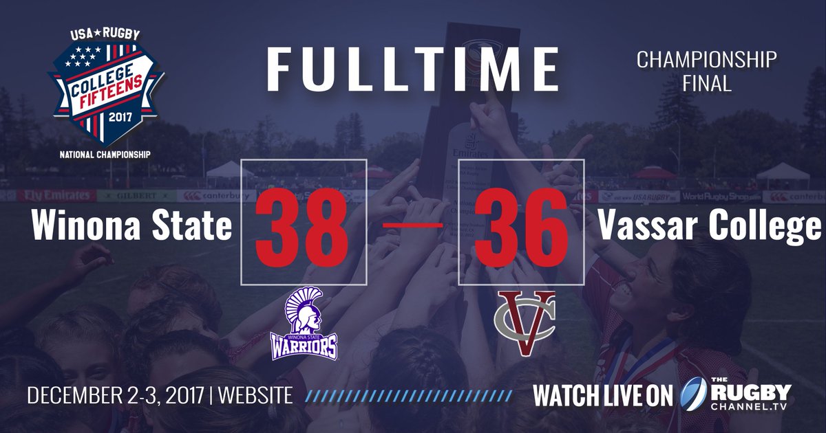 What a game! What a come back! Winona State wins the 2017 Women's D2 Fall College Championship!