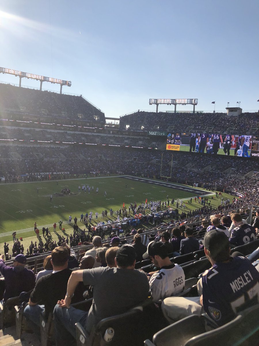 MikeDonchatz's tweet photo. Awesome afternoon at M&amp;T Stadium as the Ravens are destroying the Lions. https://t.co/CRnkWJ4bWp