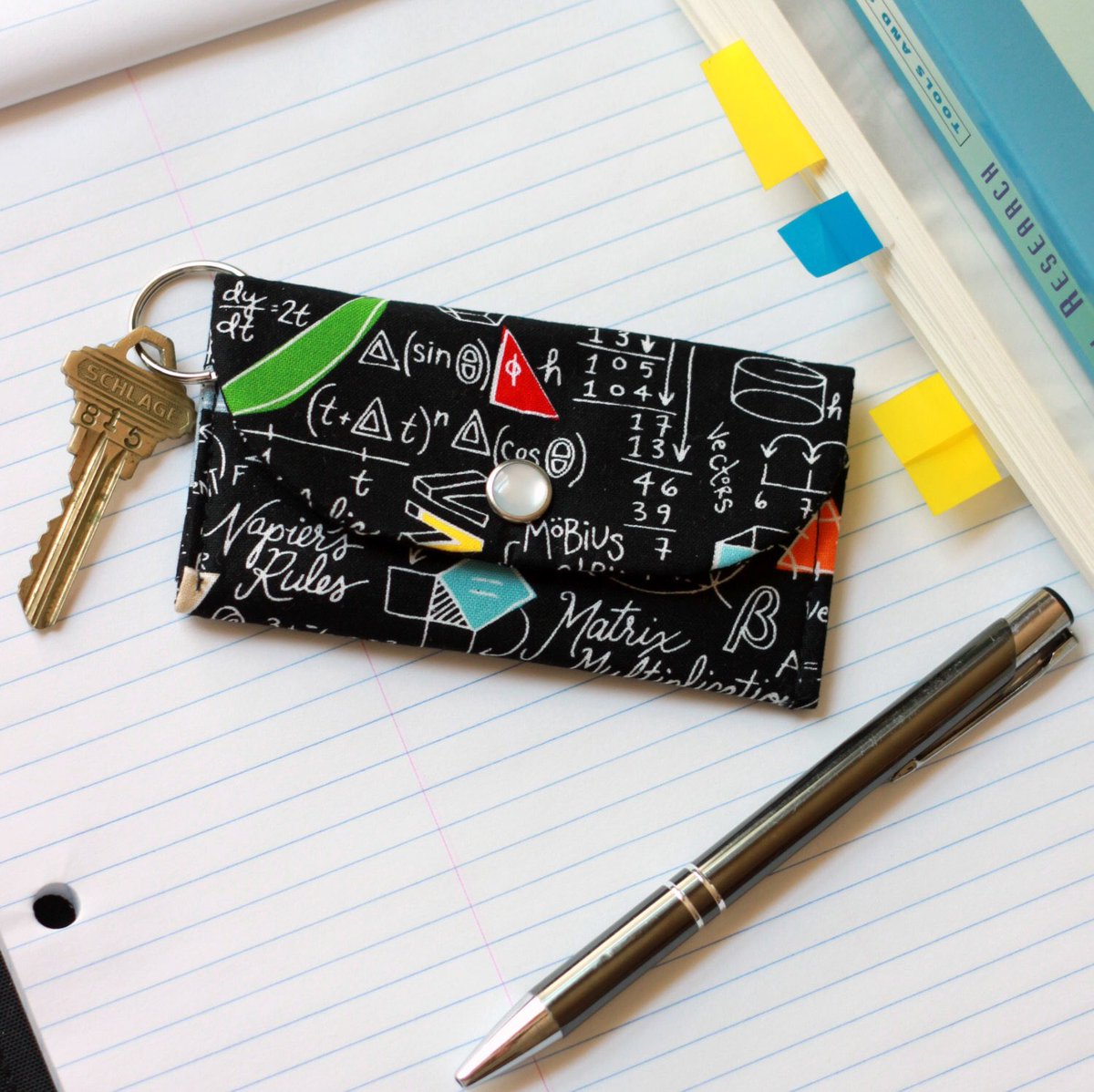 unseriousally's tweet photo. Stocking more of these popular Math Lover’s Keychain Wallet. Great gift for College Students & Teachers #etsy #keychain #engineergift https://t.co/9pIL10FzsB https://t.co/3D3DuKkJs5