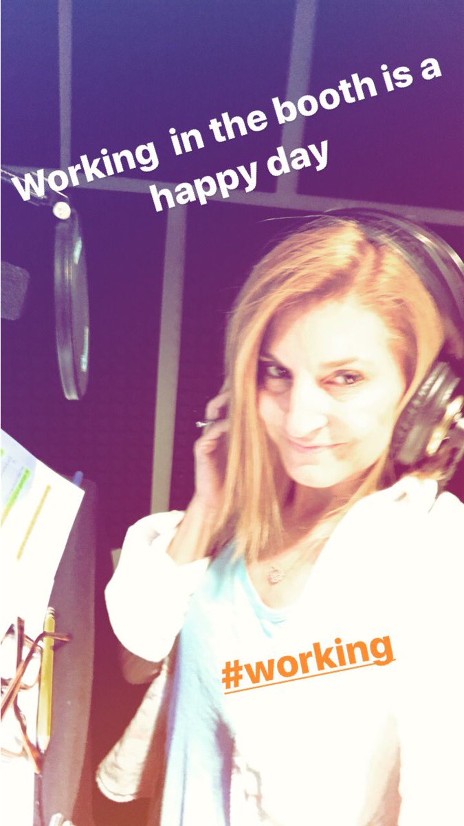 JustineReiss's tweet photo. worked a gig Friday-every day I get to do this I feel Lucky!#voiceover #voicevoiceactor #booth #boothie #mercury #takingdirection https://t.co/aLO7khOOdb