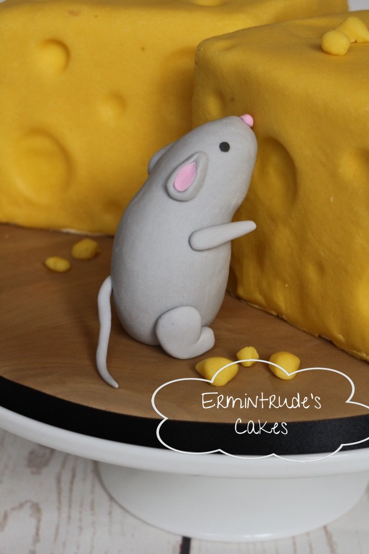Ermintrudescake's tweet photo. Mice and cheese! #cake #sculptedcake #fondant #sugarpaste #cheese #mice #3dcake #marzipan https://t.co/w9ePn2wufC