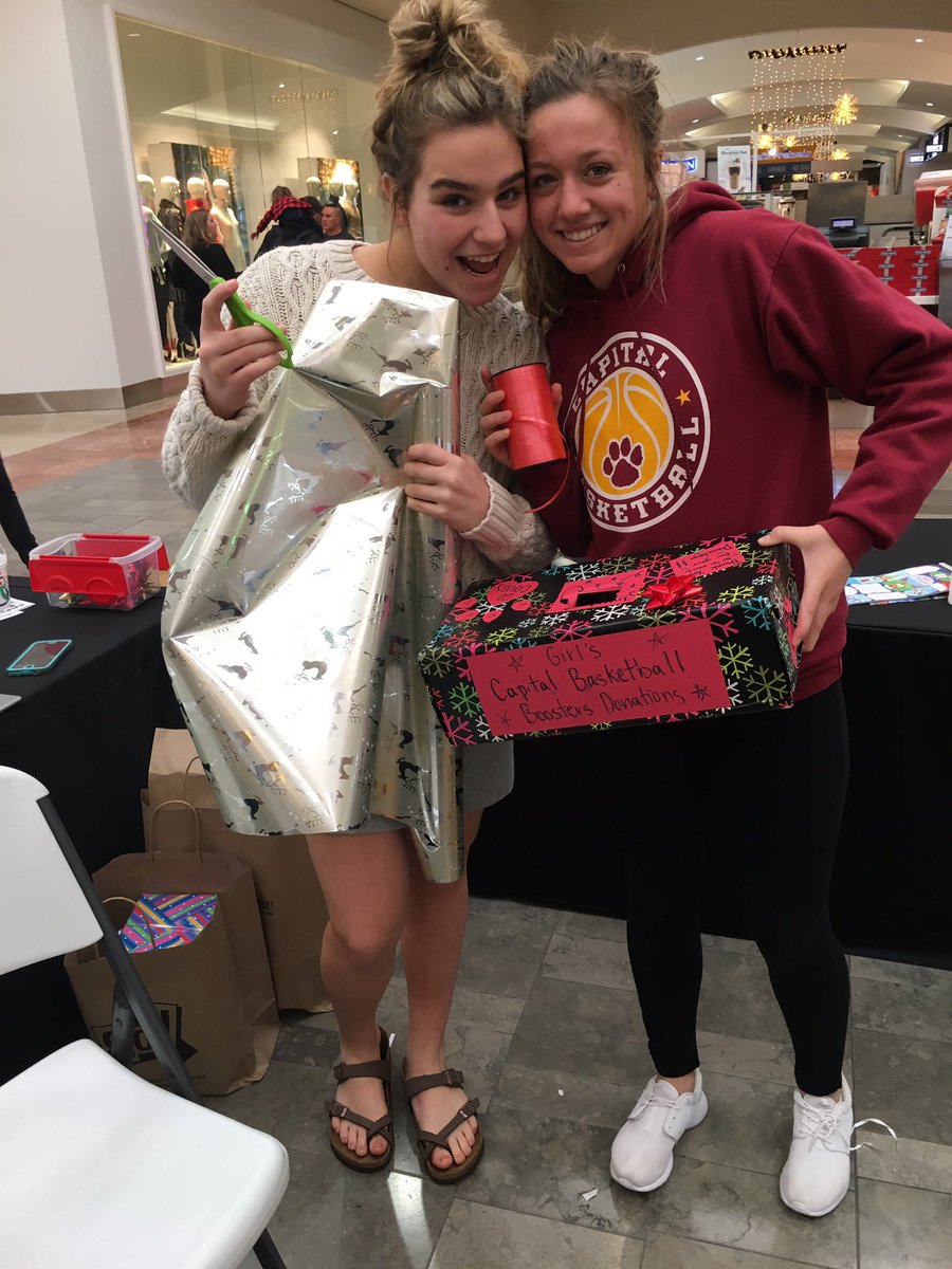 CHSWomenBball's tweet photo. Day 2 of wrapping, we'll be here till 6! https://t.co/w95UcRSgdk