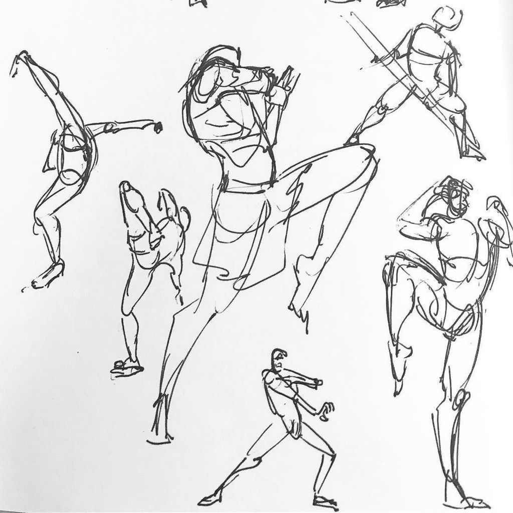 Day 274 - some quick life drawing of pose references #poses #athletes  #gesture #figure #fighters #kick #punch #martialarts #mma #sketches # drawings #jenihudson #sketchdaily #dailydoodle #365daychallange  https://t.co/qhv5txx1P7, image size:1024x1024