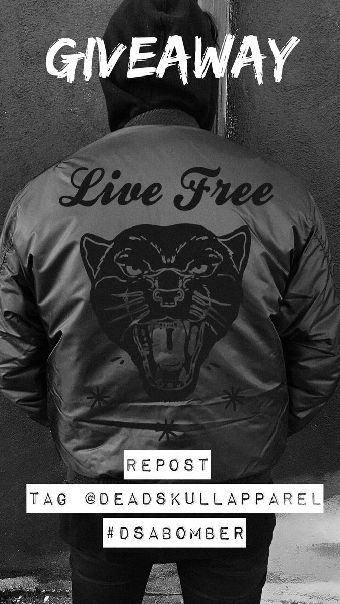 deadskullco's tweet photo. giving away a free bomber before it’s released ✌🏼🌴🎱 https://t.co/ZUVDgZiDGl
