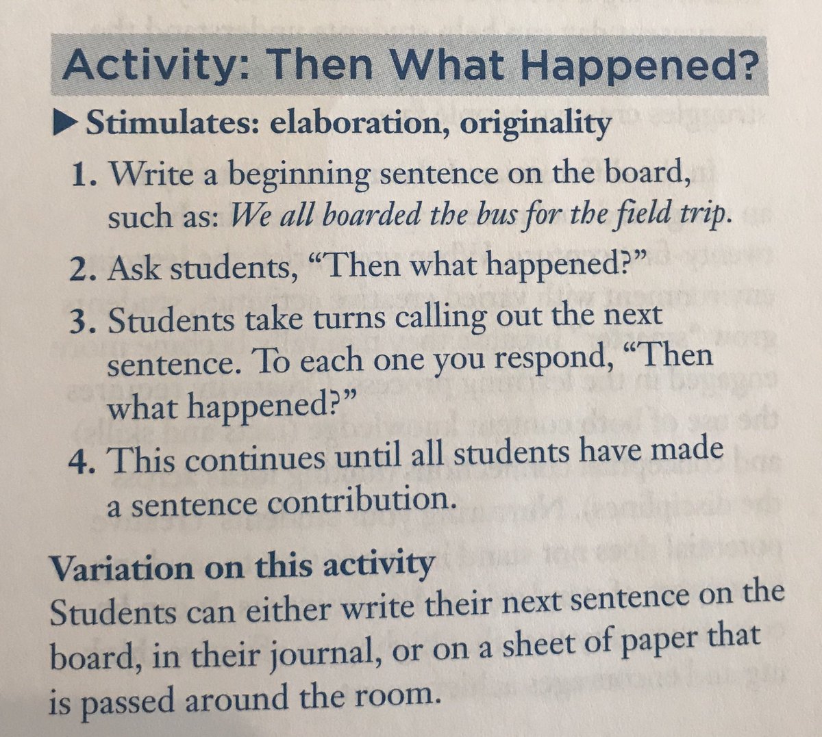 mjhsmrsstrall's tweet photo. Thankful for so many great ideas from @RichardCash in Advancing Differentiation. These all spoke to me to spark creativity-in my classroom, in expeditions and in Power of the Pen! #giftedPD @katricequitter https://t.co/VdutYCzZNv