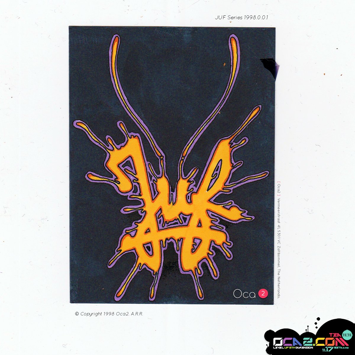 Oca2tm11's tweet photo. From the attic '98 Juf series.
Color sketch JUF logo.
https://t.co/skMz7ZnZ2v
#Juf #Oca2 #Team1111 https://t.co/0LqnKFYYA4