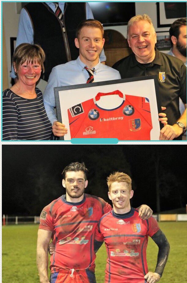 RUFCChester's tweet photo. So yesterday Sean Green played his 300th game for the 1st XV and @kyleJoseph_1 his 100th-well done #oneclub#chester#rufc photo cred paulbest https://t.co/1NY7kctebj