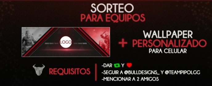 Teo_Mascott's tweet photo. ☄NUEVO SORTEO☄
REQUISITOS:
Seguir a: @BullDesigns_ 
Seguir a: @TeamPipolGG 
🔄 y ❤
Mencionar a 2 amigos.
Termina el 6/12/17 https://t.co/IqCbIj4AE7
