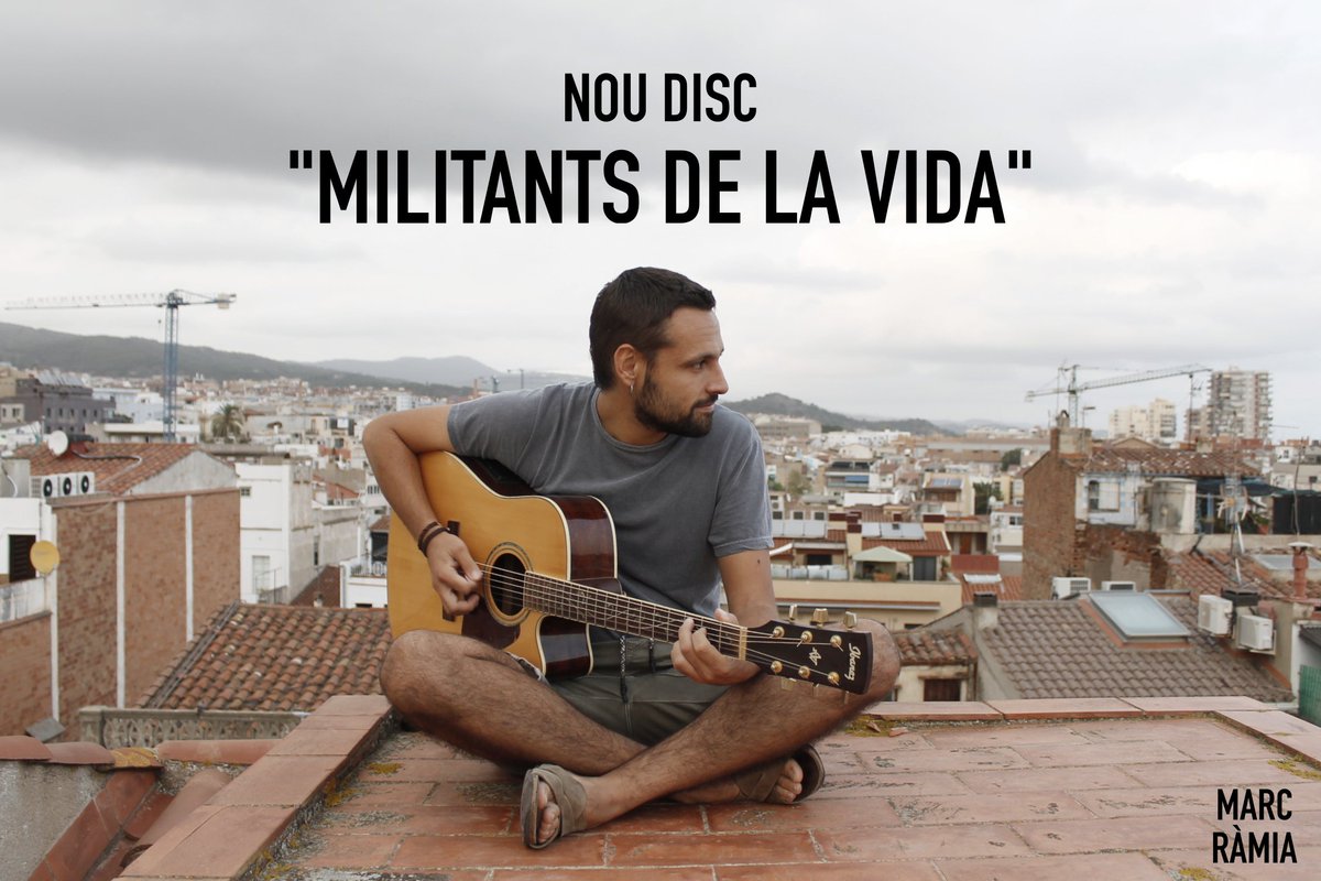 MarcRamia's tweet photo. Ja és oficial, MILITANTS DE LA VIDA🤟 serà el títol del meu segon disc💿 i veurà la llum la propera primavera🌻. En Joan Barranca en serà el productor🎸, i el gravarem a l'estudi mataroní GravityMusic🎼. Estigueu atents, ben aviat engegarem un @verkamiCAT💸 per fer-lo realitat😁 https://t.co/xY5EoqE141