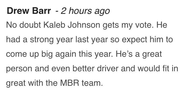 WillHannemann's tweet photo. @Drew_Barr015 getting in on the action. I totally agree Drew! #VoteKJR https://t.co/yyr3vbopQ5