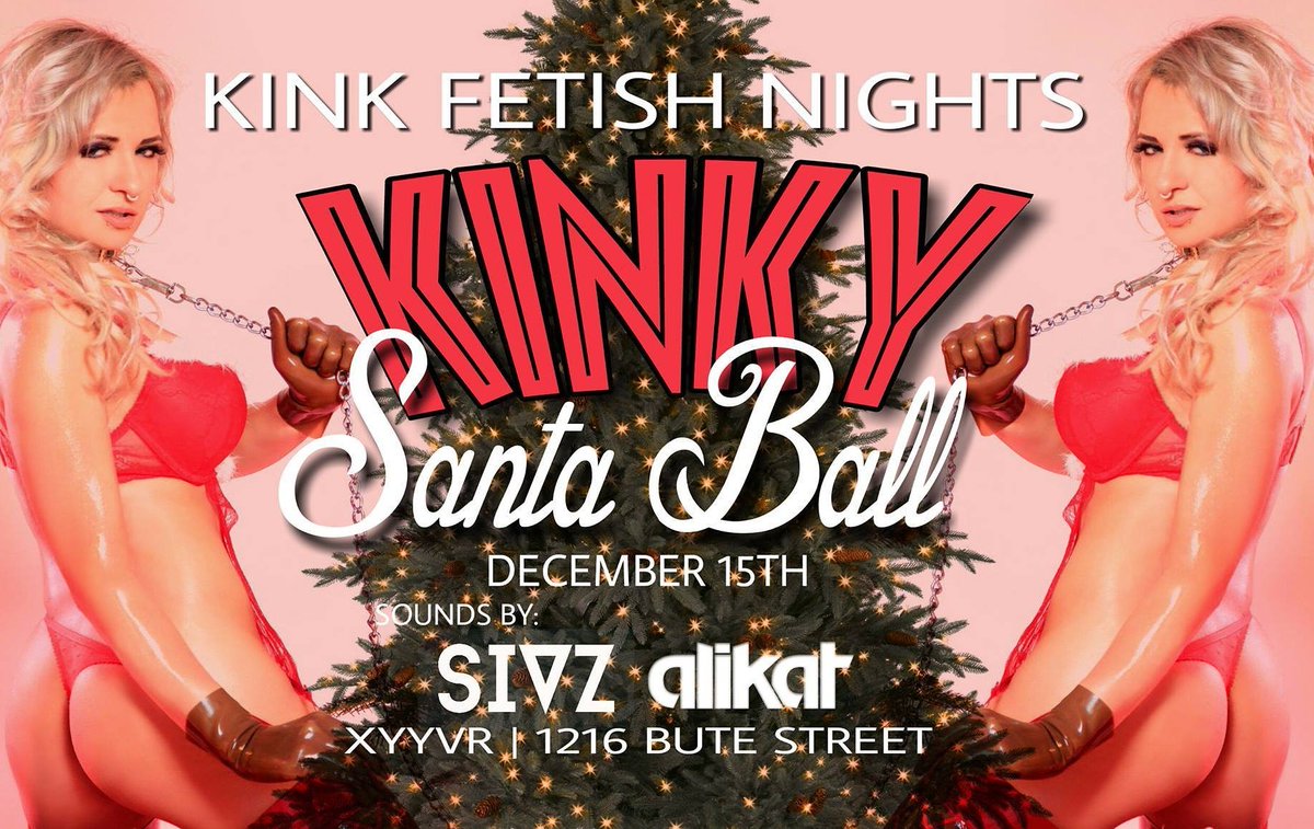 plurproduction's tweet photo. KINKY SANTA BALL Hosted by KINK Fetish Nights coming up fast! December 15th. Details at https://t.co/E7gcT6lHnP https://t.co/8WzSwZlQB5
