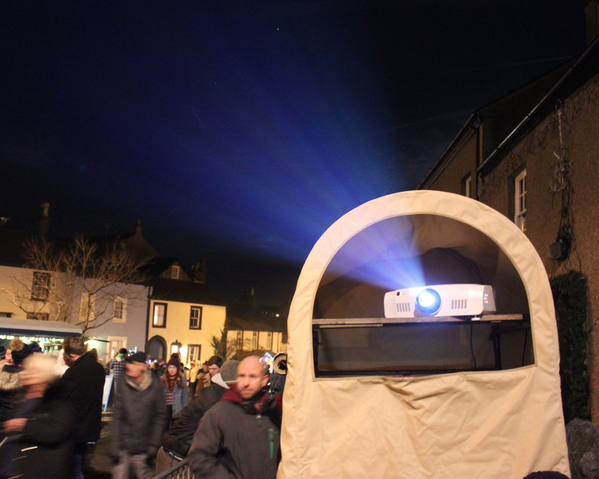 All set up and ready to go for #Dalton lights switch on! #projection