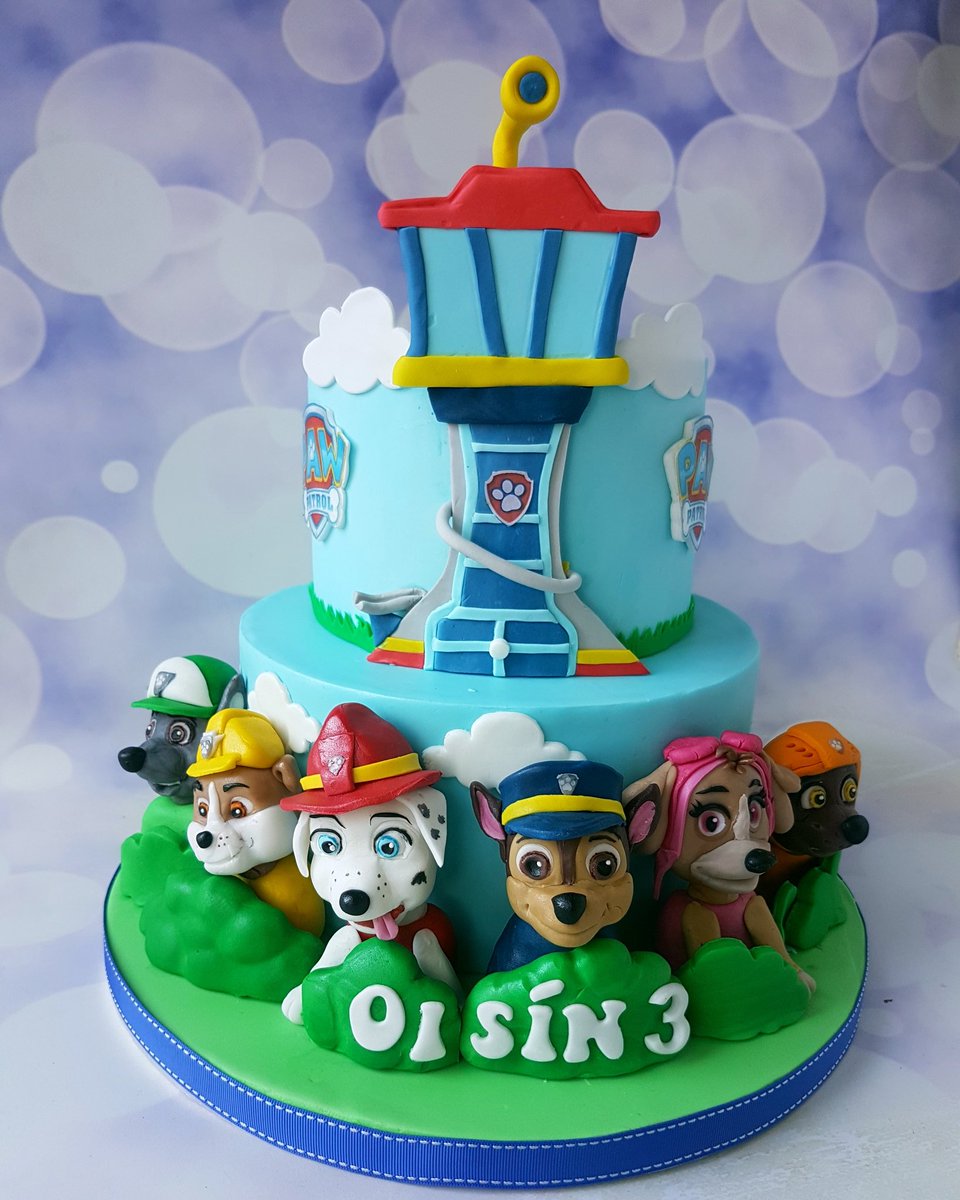 Lily Belles 在Twitter 上："Paw Patrol cake for Oisin. #CHASE #rocky #SKYE #rubble #zuma #marshall #lilybellescakes #cakesdublin / Twitter