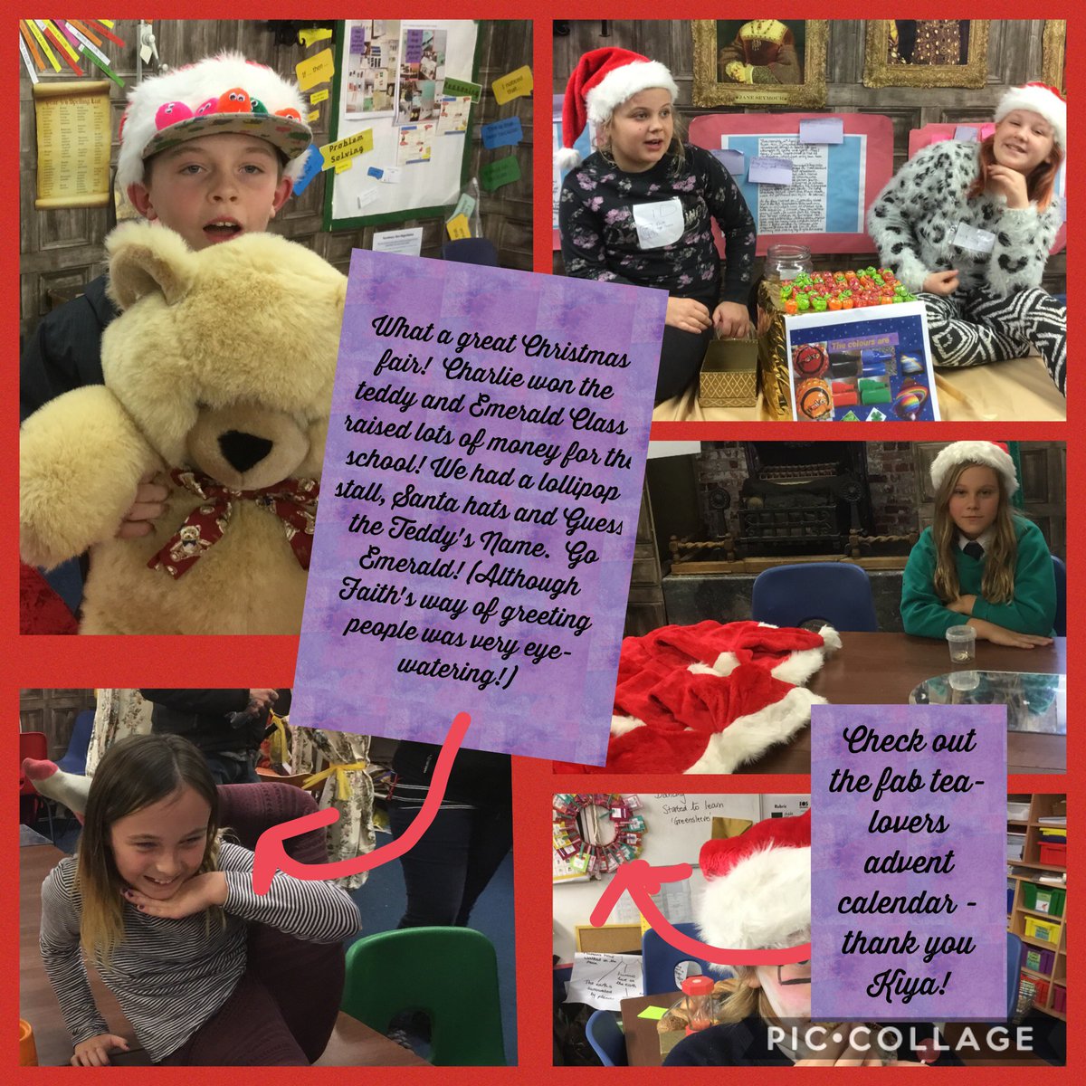 TokeleyF's tweet photo. Christmas Fair - what fabulous stall-running, Emerald Class! @PensansSchool @AngelaArmytage #Christmassfair https://t.co/9tUWZhH88e