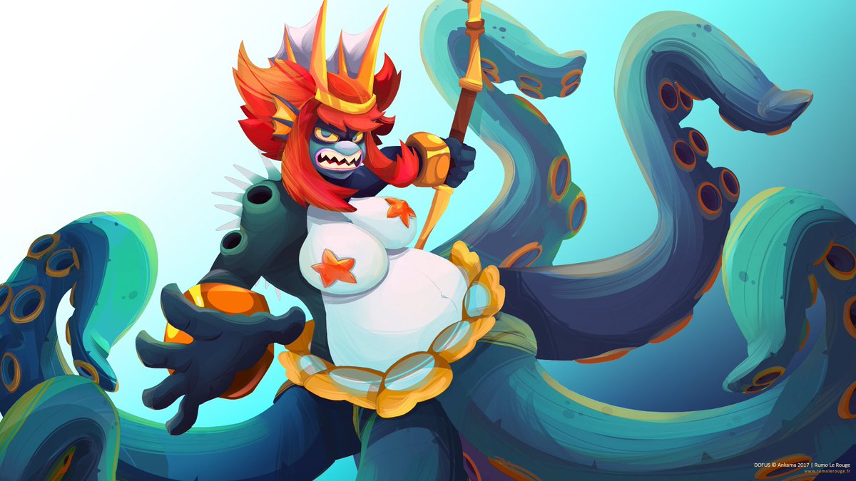 rumolerouge's tweet photo. La p'tite illu du dimanche : #Dantinéa, Reine des Abysses de #Sufokia !
En version fond d'écran pour les amateurs de #DOFUS 😉 https://t.co/2L8XlRbU7I