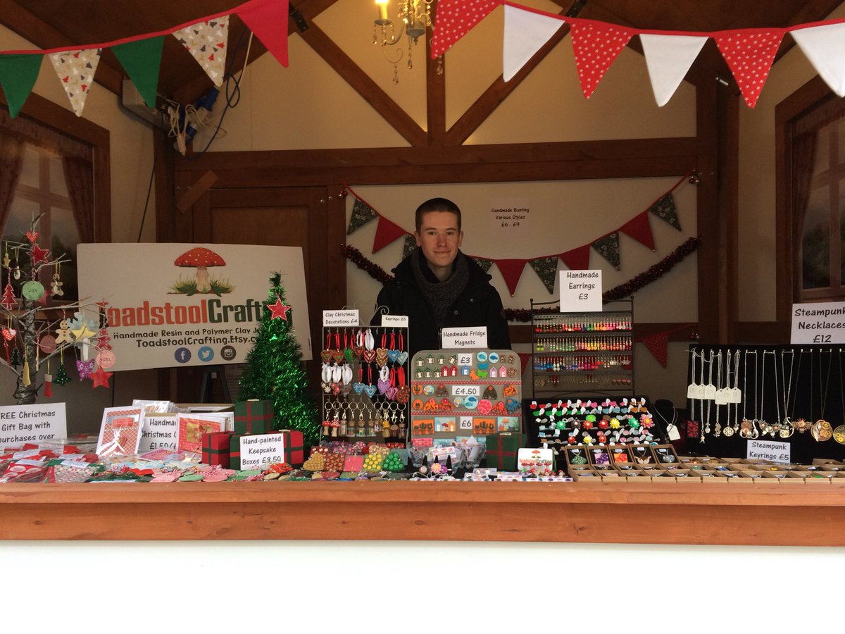 ToadstoolCraft2's tweet image. #HandmadeHour just finished selling at my first 2 week Christmas Market, what a great experience it was!