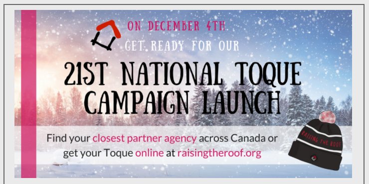 RaisingTheRoof's tweet photo. #SundayFunday organizing our 21st #RaisingtheRoof #ToqueCampaignLaunch tomorrow! Get ready! https://t.co/vB2SijWjDM