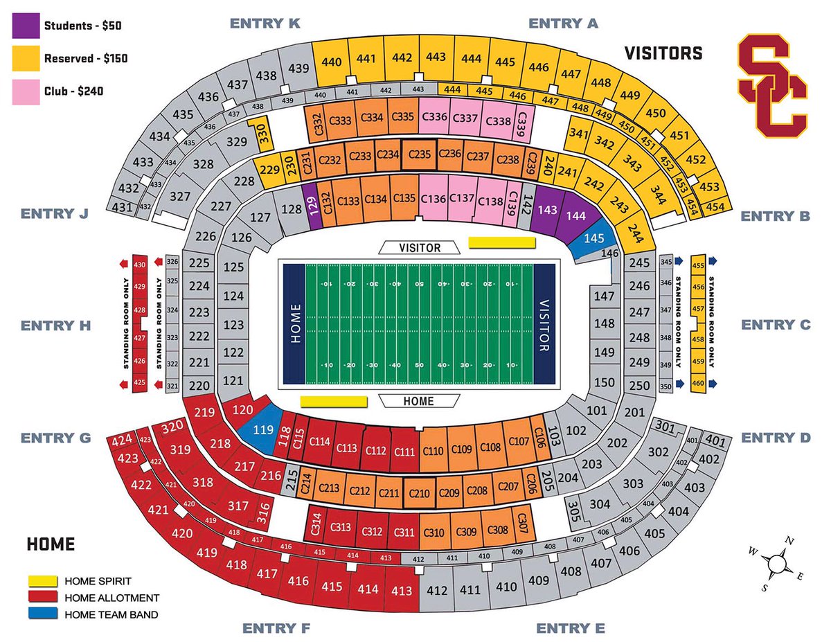 Cotton Bowl Seating Chart Rows